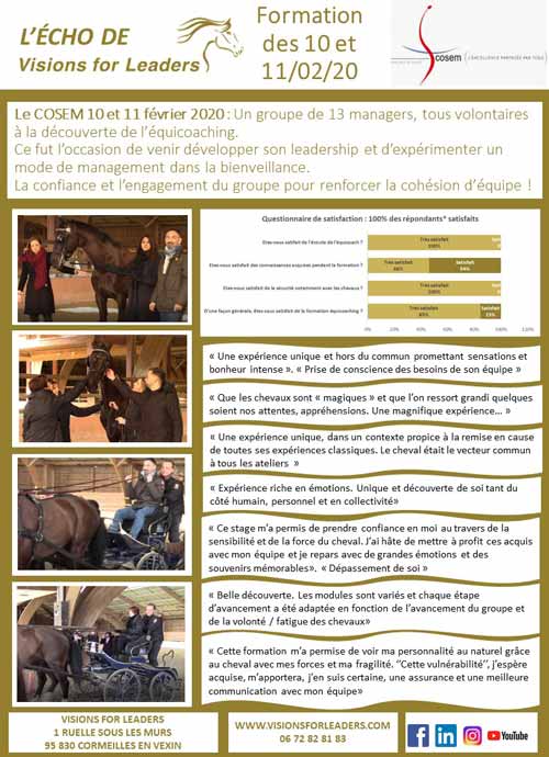L'ECHO VISIONS FOR LEADERS FORMATION MANAGEMENT COSEM EQUICOACHING